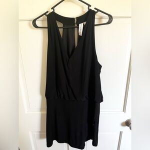 Emma & Michele Black LBD Romper Skort